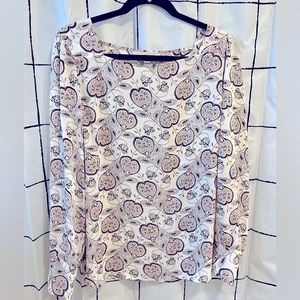 🌭 3 for $20 SALE - Loft Square Neck Blouse With Button Cuffs